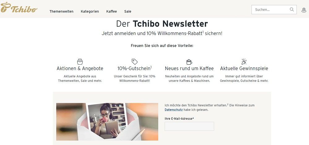 tchibo newsletter