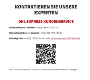 dhl express hotline